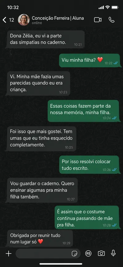 Depoimento Aluna Conceição Ferreira