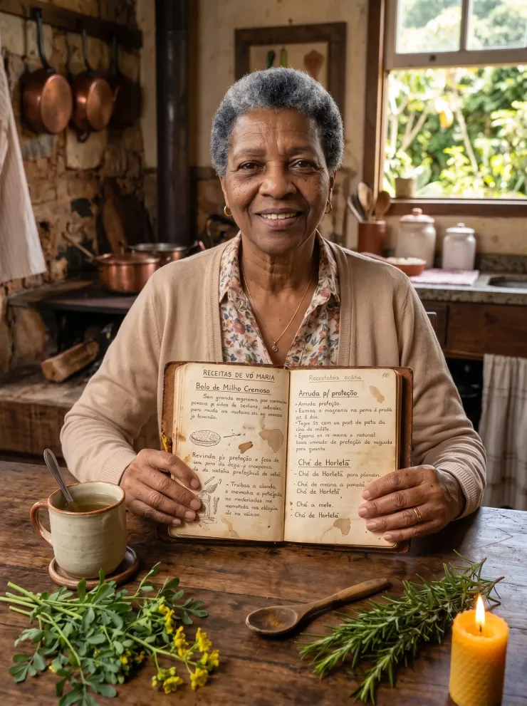 Card da história e tradição da Vovó Zélia